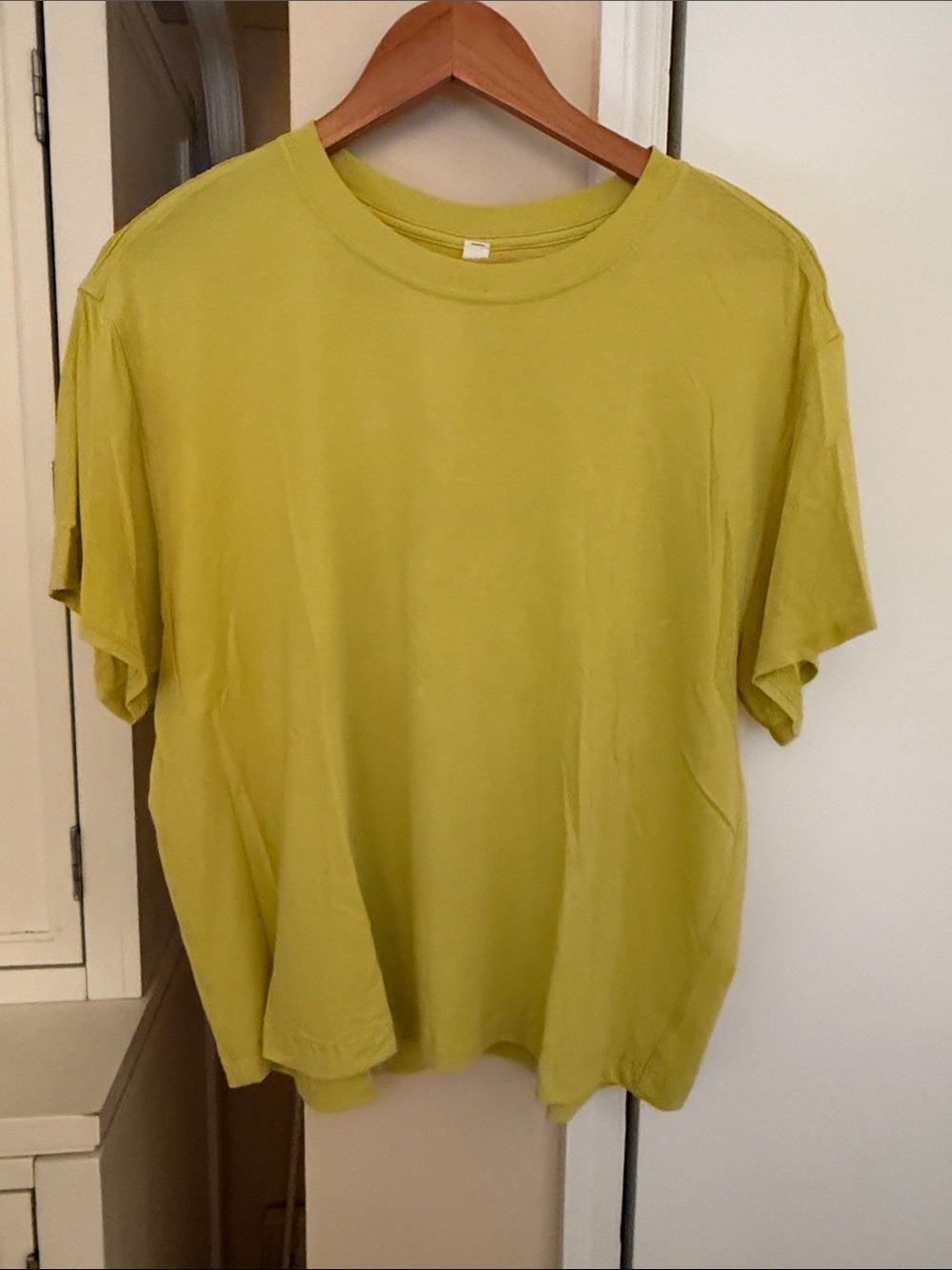 lululemon athletica women’s Short-Sleeve Crew Tee in Chartreuse